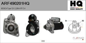 HQ ARF490201HQ - ARR NUEVO BOSCH Type 12V 2,20kW 9T CW