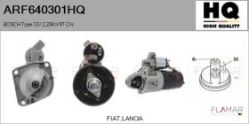 HQ ARF640301HQ - ARR NUEVO BOSCH Type 12V 2,20kW 9T CW