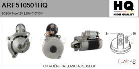 HQ ARF510501HQ - ARR NUEVO BOSCH Type 12V 2,30kW 10T CW