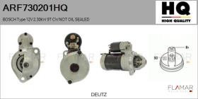 HQ ARF730201HQ - ARR NUEVO BOSCH Type 12V 2,30kW 9T CW