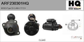 HQ ARF230301HQ - ARR NUEVO BOSCH Type 12V 2,40kW 11T CW
