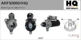 HQ ARF930501HQ - ARR NUEVO BOSCH Type 12V 2,5kW 10T CW