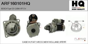 HQ ARF160101HQ - ARR NUEVO BOSCH Type 12V 2,60kW 9T CW
