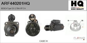 HQ ARF440201HQ - ARR NUEVO BOSCH Type 12V 2,70kW 9T CW