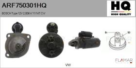 HQ ARF750301HQ - ARR NUEVO BOSCH Type 12V 2,80kW 14T CW