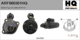 HQ ARF660301HQ - ARR NUEVO BOSCH Type 12V 2,90kW 9/10T CW