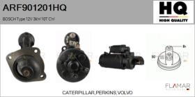 HQ ARF901201HQ - ARR NUEVO BOSCH Type 12V 3,00kW 10T CW