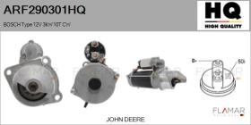 HQ ARF290301HQ - ARR NUEVO BOSCH Type 12V 3,00kW 10T CW