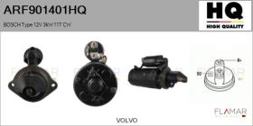HQ ARF901401HQ - ARR NUEVO BOSCH Type 12V 3,00kW 11T CW