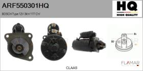 HQ ARF550301HQ - ARR NUEVO BOSCH Type 12V 3,00kW 11T CW