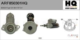 HQ ARF850301HQ - ARR NUEVO BOSCH Type 12V 3,00kW 13T CW