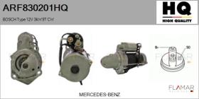 HQ ARF830201HQ - ARR NUEVO BOSCH Type 12V 3,00kW 9T CW