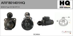 HQ ARF801401HQ - ARR NUEVO BOSCH Type 12V 3,00kW 9T CW