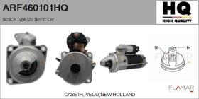 HQ ARF460101HQ - ARR NUEVO BOSCH Type 12V 3,00kW 9T CW