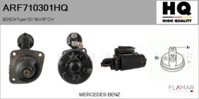 HQ ARF710301HQ - ARR NUEVO BOSCH Type 12V 3,00kW 9T CW