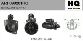 HQ ARF690201HQ - ARR NUEVO BOSCH Type 12V 3,10kW 10T CW