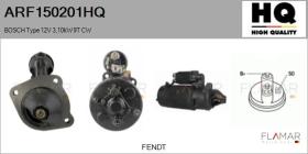 HQ ARF150201HQ - ARR NUEVO BOSCH Type 12V 3,10kW 9T CW