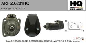 HQ ARF550201HQ - ARR NUEVO BOSCH Type 12V 3,60kW 9T CW