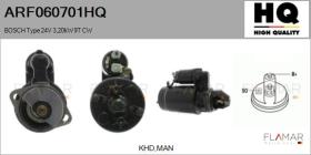HQ ARF060701HQ - ARR NUEVO BOSCH Type 24V 3,20kW 9T CW