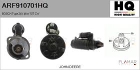 HQ ARF910701HQ - ARR NUEVO BOSCH Type 24V 4,00kW 10T CW