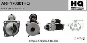 HQ ARF170601HQ - ARR NUEVO BOSCH Type 24V 4,00kW 10T CW