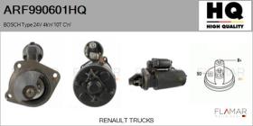 HQ ARF990601HQ - ARR NUEVO BOSCH Type 24V 4,00kW 10T CW
