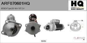 HQ ARF070601HQ - ARR NUEVO BOSCH Type 24V 4,00kW 10T CW