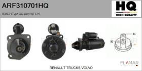 HQ ARF310701HQ - ARR NUEVO BOSCH Type 24V 4,00kW 10T CW