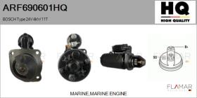 HQ ARF690601HQ - ARR NUEVO BOSCH Type 24V 4,00kW 11T