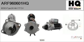 HQ ARF960601HQ - ARR NUEVO BOSCH Type 24V 4,00kW 11T CW