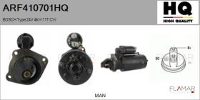 HQ ARF410701HQ - ARR NUEVO BOSCH Type 24V 4,00kW 11T CW