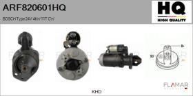 HQ ARF820601HQ - ARR NUEVO BOSCH Type 24V 4,00kW 11T CW