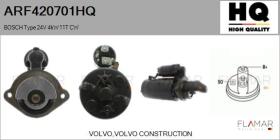 HQ ARF420701HQ - ARR NUEVO BOSCH Type 24V 4,00kW 11T CW