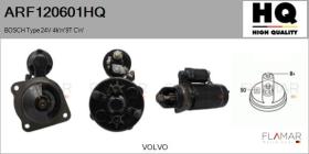 HQ ARF120601HQ - ARR NUEVO BOSCH Type 24V 4,00kW 9T CW