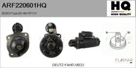 HQ ARF220601HQ - ARR NUEVO BOSCH Type 24V 4,00kW 9T CW