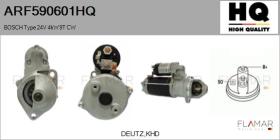 HQ ARF590601HQ - ARR NUEVO BOSCH Type 24V 4,00kW 9T CW