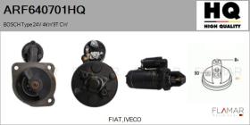 HQ ARF640701HQ - ARR NUEVO BOSCH Type 24V 4,00kW 9T CW