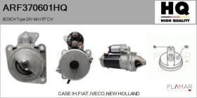 HQ ARF370601HQ - ARR NUEVO BOSCH Type 24V 4,00kW 9T CW