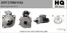 HQ ARF270601HQ - ARR NUEVO BOSCH Type 24V 4,00kW 9T CW