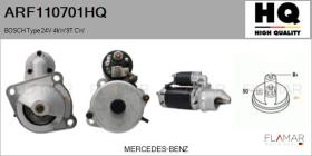 HQ ARF110701HQ - ARR NUEVO BOSCH Type 24V 4,00kW 9T CW