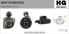 HQ ARF701601HQ - ARR NUEVO BOSCH Type 24V 4,00kW 9T CW