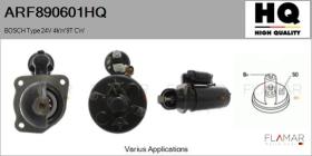 HQ ARF890601HQ - ARR NUEVO BOSCH Type 24V 4,00kW CW