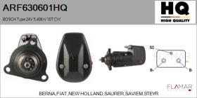 HQ ARF630601HQ - ARR NUEVO BOSCH Type 24V 5,40kW 10T CW