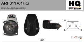 HQ ARF011701HQ - ARR NUEVO BOSCH Type 24V 5,40kW 11T CW