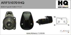 HQ ARF510701HQ - ARR NUEVO BOSCH Type 24V 5,40kW 11T CW