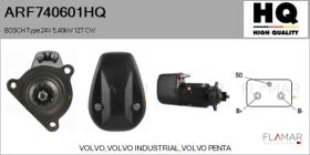 HQ ARF740601HQ - ARR NUEVO BOSCH Type 24V 5,40kW 12T CW