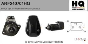 HQ ARF240701HQ - ARR NUEVO BOSCH Type 24V 5,40kW 9T CW