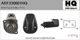 HQ ARF230601HQ - ARR NUEVO BOSCH Type 24V 5,50kW 11T CW
