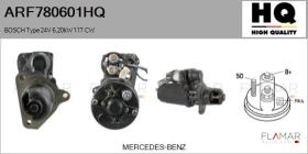 HQ ARF780601HQ - ARR NUEVO BOSCH Type 24V 6,20kW 11T CW