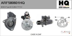 HQ ARF580601HQ - ARR NUEVO BOSCH Type 24V 6,20kW 11T CW